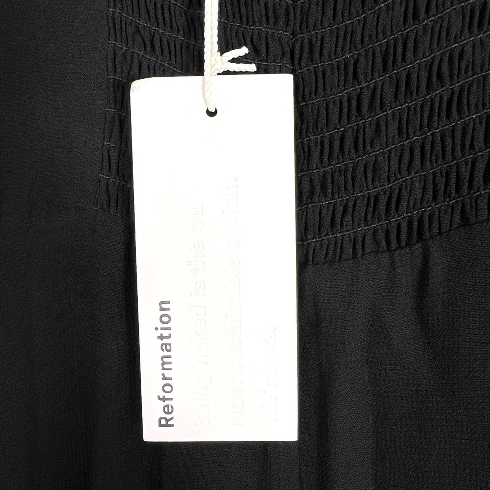 NWT Reformation Amaryllis Maxi Dress Black Size 0 - Picture 7 of 13
